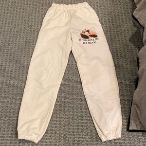 Boys Lie White If You Love Me Let Me Go Sweatpants